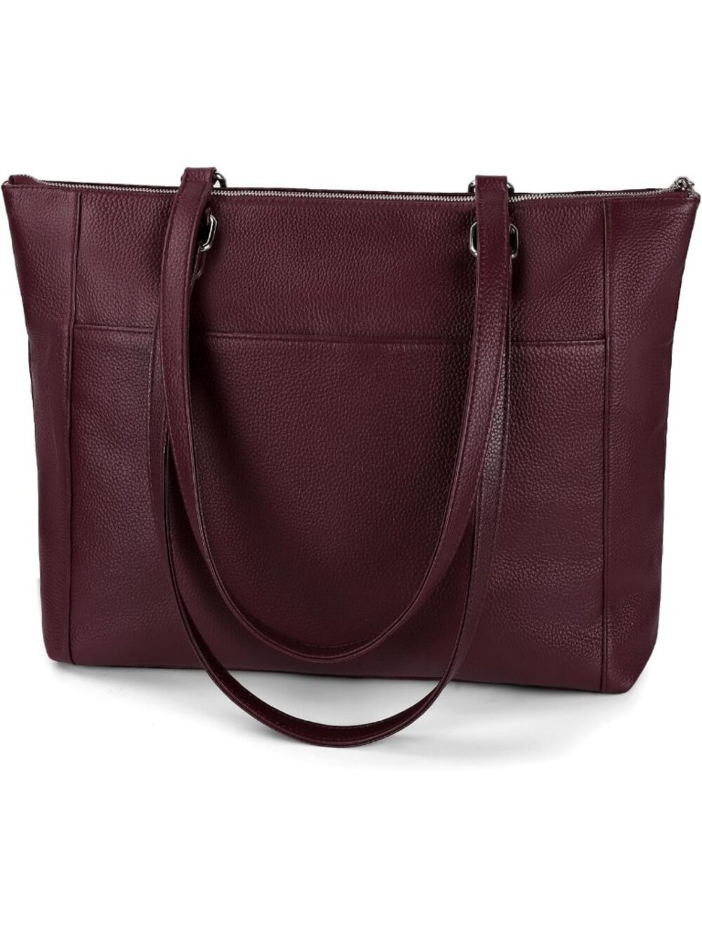 Stylish Large Genuine Leather Tote Bag for Women - Perfect Work Satchel Handbag